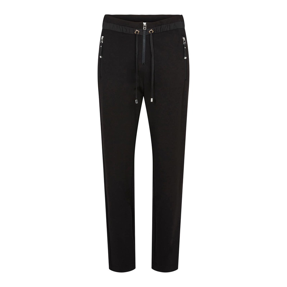 Women's Black Athleisure Pants Size 10 I'CONA Stretchy Athletic Straight Leg NWT